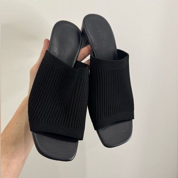 NEW EVERLANE The Glove Mule in ReKnit in black - Picture 10 of 10